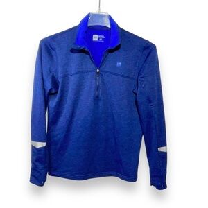 MEC Pullover‎ Men’s Sport Longsleeve Top Cobalt Blue Reflective Running Size S